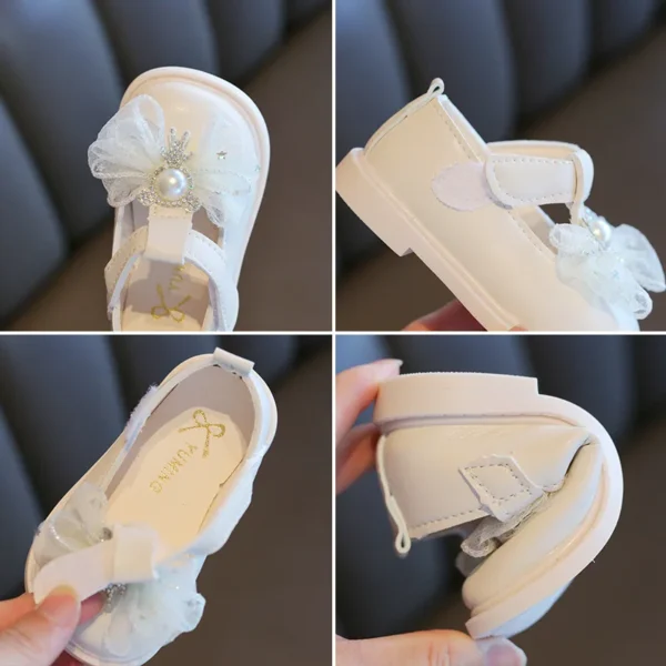 Zapatos Niña Soft Soled Baby Walking Shoes Autumn Girl Princess Shoe Bow Leather Shoes Girl Single Shoe Baby Shoe Туфли Лолита - Image 4