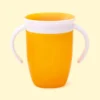 360 Degrees Can Be Rotated Baby Learning Drinking Cup with Double Handle Flip Lid Leakproof Silicone Infants Water Cups Bottle - Image 5