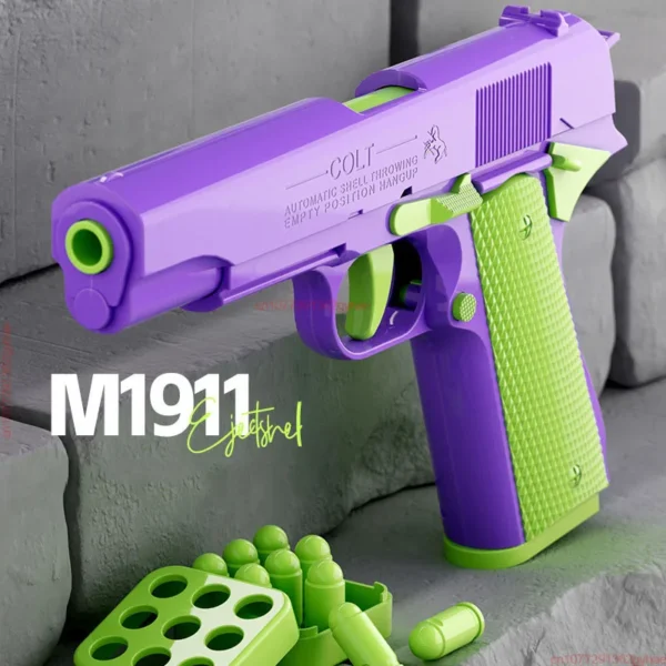 Desert Eagle Radis Gun Jouets de décompression, Pistolet 2011, Lancer continu, Coquille Africconflicver, Lanceur revolver, Pisto