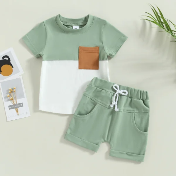 ma&baby 0-3Y Toddler Infant Baby Boy Girl Clothes Sets Casual Short Sleeve T-shirt Tops Shorts Summer Outfits Clothing - Image 3