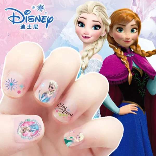 Disney girls cartoon frozen Makeup Toy Nail Stickers Toy Princess Mickey Minnie Mouse for kids gift
