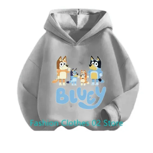 2-13 Year Boys Girls Hoody Bluey Anime Figure Kids Hoodies Spring and Fall Fashion Thin Section Cute Cartoon Pattern Sweatshirts - Image 5