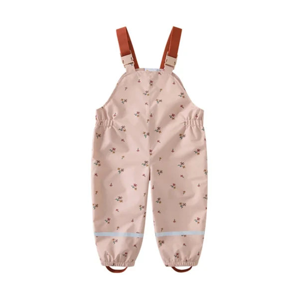 HONEYKING Children Waterproof Rain Pants Baby Jumpsuits Boys Girls Overalls Pants Fashion Kids Overalls - Image 4
