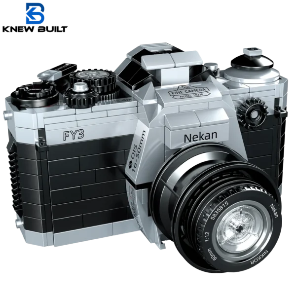 KNEW BUILT Classic Digital Camera Model Mini Brick Toys for Boys Adult Assembly Design Block Kits Classical Collection Projector - Image 6