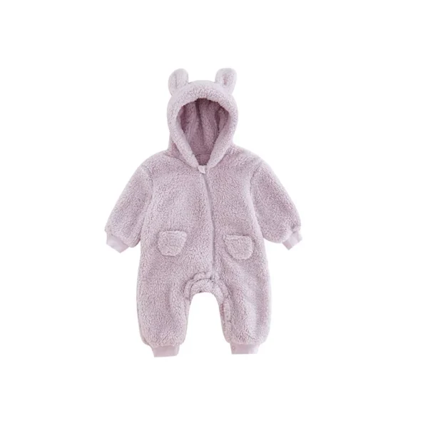 0-2Y Newborn Baby Rompers Spring Autumn Warm Fleece Baby Boys Costume Baby Girls Clothing Animal Overall Baby Outwear Jumpsuits - Image 4