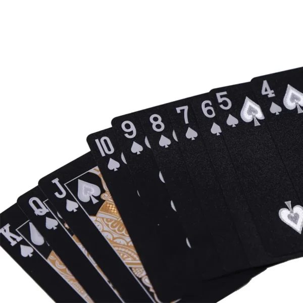Color Black Gold Playing Card Game Card Group Waterproof Poker Suit Magic Dmagic Package Board Game Gift Collection - Image 5
