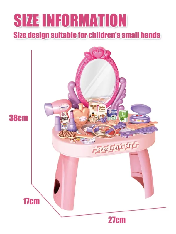 30pcs Kids dressing table toy girl simulation home makeup and makeup jewelry box 3-4 5-6 years old baby birthday gift - Image 5