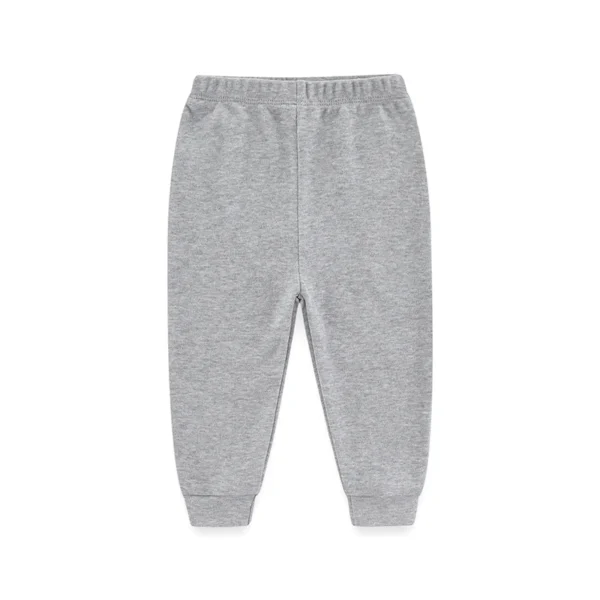 Kiddiezoom 1 Pcs Four Seasons Fashion Solid 100%Cotton Baby Boy Girl Pants Soft 100%Cotton Infants Trousers Accessories - Image 3