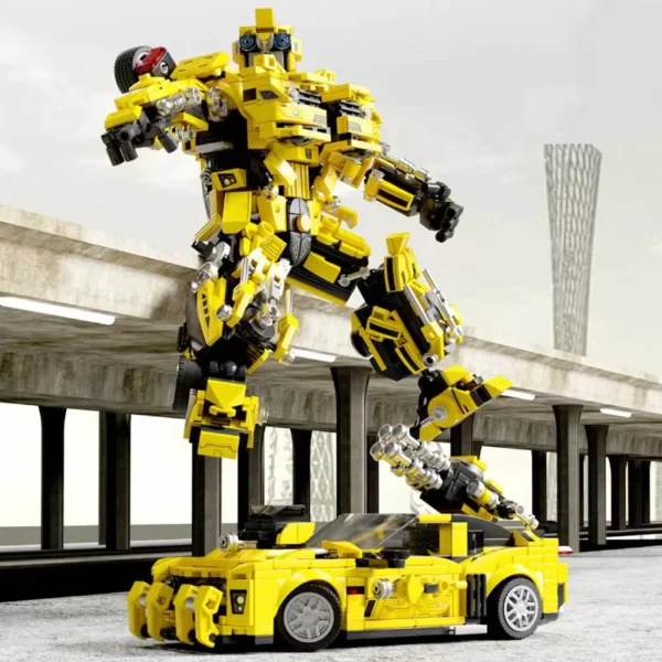 New 2 in 1 Deformation Robot Mecha Building Blocks Sets Bricks kit Transform Cars Birthday Toys Kids Children Gifts for Boys - Image 3