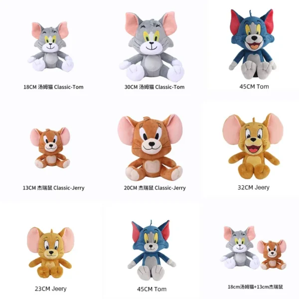 Anime Tom And Jerry Plush Toy Cartoon Movie Figures Cat Mouse Cute Plushies Stuffed Animal Doll Toys For Kids Gift Free Shipping - Image 6