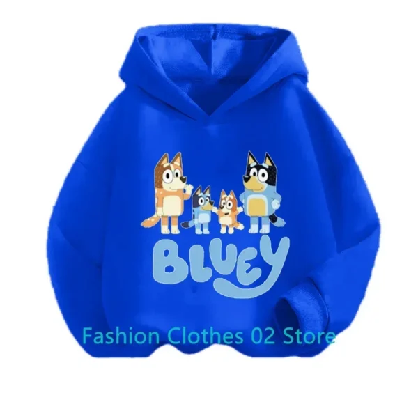 2-13 Year Boys Girls Hoody Bluey Anime Figure Kids Hoodies Spring and Fall Fashion Thin Section Cute Cartoon Pattern Sweatshirts - Image 6