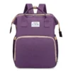 Large capacity foldable mommy bag New fashionable backpack for mothers with children Mother and baby bag foldable crib - Image 6