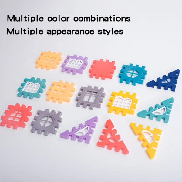 Large scale house building block simulation window design, kindergarten construction, creation of boys and girls large house bui - Image 2