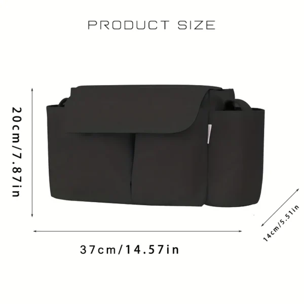 Stroller Organizer Bags Mummy Large Capacity Travel Hanging Bag Bottle Holder Pram Diaper Bags Baby Stroller Accessories - Image 5