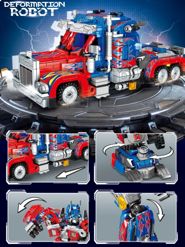 New 2 in 1 Deformation Robot Mecha Building Blocks Sets Bricks kit Transform Cars Birthday Toys Kids Children Gifts for Boys - Image 5