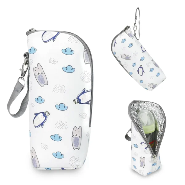 Baby Bottle Bag Portable Mother Feeding Bottle Warmer Baby Feeding Aluminum Mold Insulation Outing Stroller Hanging Bag - Image 2