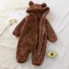 Winter Baby Clothes Cute Cartoon Bear Baby Rompers Pajamas Cotton Infant Boy Girls Animal Costume Zipper Jumpsuit 0-24 Months - Image 6