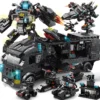 Compatible with Lego 585Pcs City Police Station SWAT Truck Car Building Blocks DIY Toys for Boys Kids Gifts
