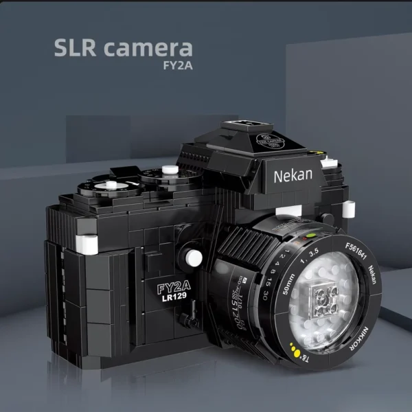 KNEW BUILT Classic Digital Camera Model Mini Brick Toys for Boys Adult Assembly Design Block Kits Classical Collection Projector - Image 3
