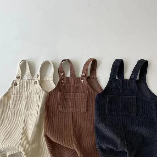 Toddler Baby Boys Girls Corduroy Romper Playsuit Jumpsuit Overalls Kids Clothes Autumn - Image 2