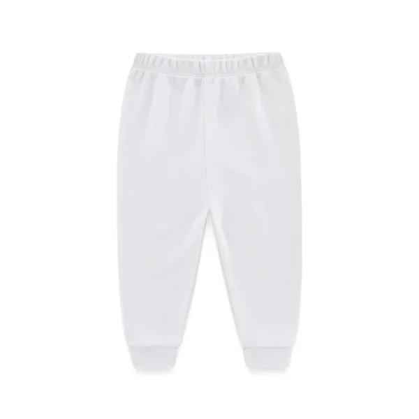 Kiddiezoom 1 Pcs Four Seasons Fashion Solid 100%Cotton Baby Boy Girl Pants Soft 100%Cotton Infants Trousers Accessories - Image 2