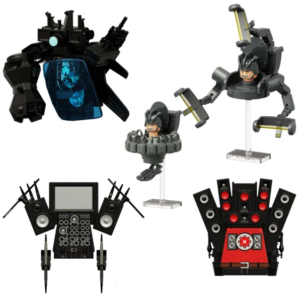 KDL829 SWAT MUTANT Building Blocks SKIBIDI G-toilet Titan Clock TV Camera Speaker Scientist Plunger Man Figures Bricks Doll Toys - Image 4