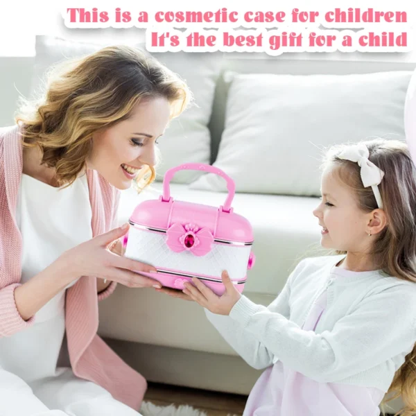 Kids Washable Makeup Girl Toys - Kids Makeup Kit for Girl, Real Make Up Set, Little Girls Makeup Kit for Toddler Kid Children Pr - Image 6