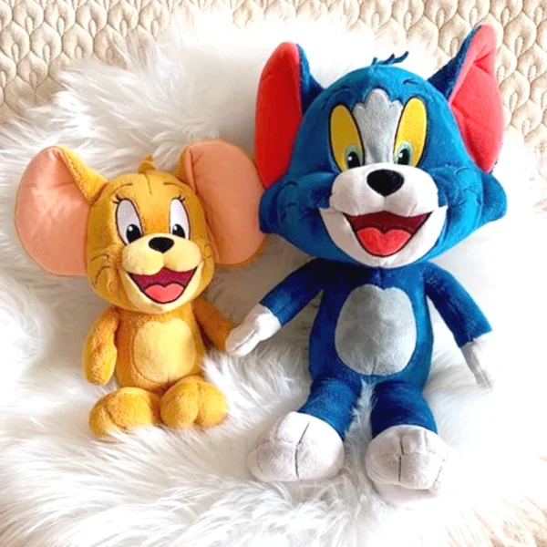 Anime Tom And Jerry Plush Toy Cartoon Movie Figures Cat Mouse Cute Plushies Stuffed Animal Doll Toys For Kids Gift Free Shipping - Image 2