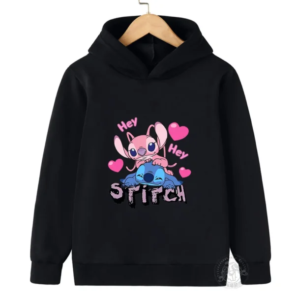 Disney Stitch Street Fashion Sweater for Boys and Girls, Children's Sports Pullover, Outdoor Sports Hoodie - Image 4