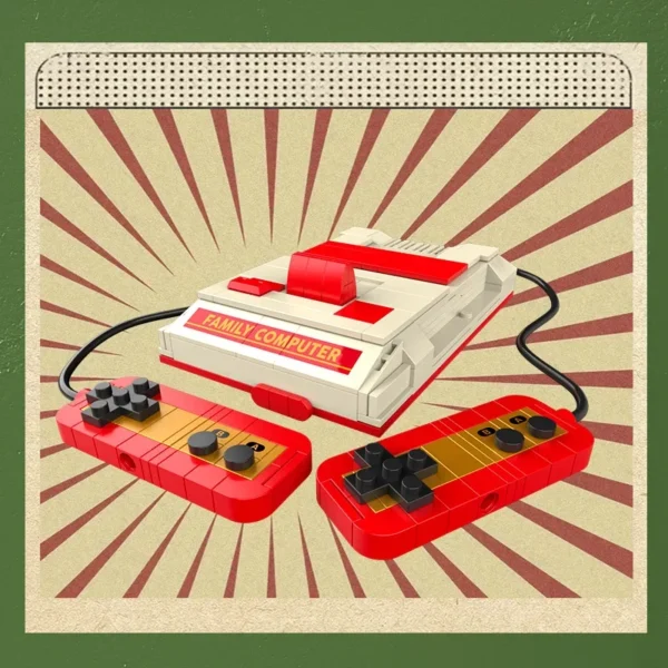 DIY Retro Electrical Appliances Furniture TV Computer Tape Walkman Play Game Consoles Radio Building Blocks Model Brick Set Toys - Image 4