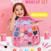 Children's beauty makeup bag toy for girl ,Kids Little handbag, princess washable, pretend toy, non-toxic and safe birthday gift