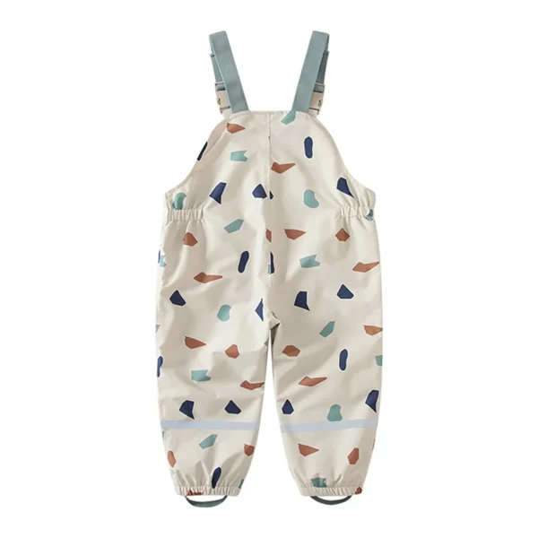 HONEYKING Children Waterproof Rain Pants Baby Jumpsuits Boys Girls Overalls Pants Fashion Kids Overalls - Image 3