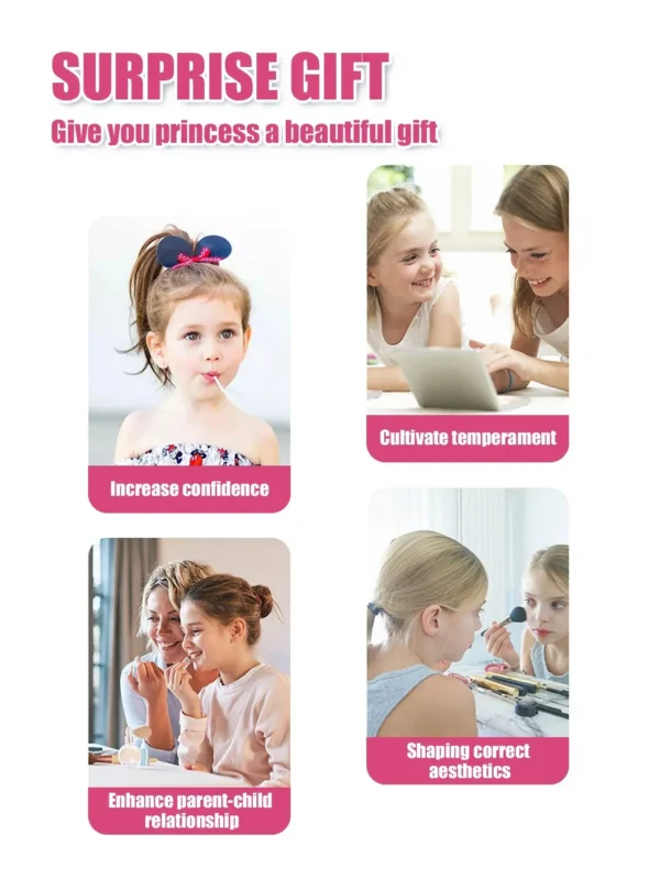 30pcs Kids dressing table toy girl simulation home makeup and makeup jewelry box 3-4 5-6 years old baby birthday gift - Image 4