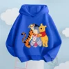 Winnie the Pooh Children Clothes Kids Suit Sweater Boy Girl Tigger Fleece Hoodies Pullover Sweatshirt Pant Baby Girls Tracksuit - Image 6