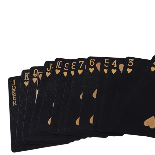 Color Black Gold Playing Card Game Card Group Waterproof Poker Suit Magic Dmagic Package Board Game Gift Collection - Image 4