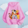 Winnie the Pooh Children Clothes Kids Suit Sweater Boy Girl Tigger Fleece Hoodies Pullover Sweatshirt Pant Baby Girls Tracksuit - Image 5