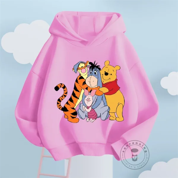 Winnie the Pooh Children Clothes Kids Suit Sweater Boy Girl Tigger Fleece Hoodies Pullover Sweatshirt Pant Baby Girls Tracksuit - Image 5