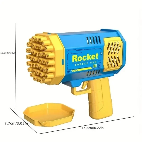 40 Hole Rocket Launcher Handheld Portable Electric Automatic Bubble Gun Party Birthday Gift Toy(without Bubble Water) - Image 6