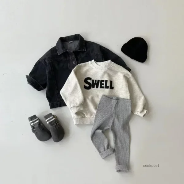 Baby Simple Solid Leggings Girls All-match Striped Skinny Pants Kids Cotton Elasticity Slim Pants Newborn Boy Stretch Trousers - Image 6
