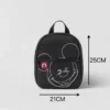 Mickey Disney Brand New Style Black Backpacks Children Printing Cute Soft Fashion Trendy Simple Canvas Bags For Baby Girls Boys - Image 5