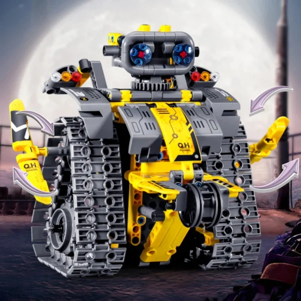 520pcs 3 in 1 City Technical RC Robot Excavator Racing Car Building Blocks Remote Control Bulldozer Truck Bricks Toys For Kids - Image 5