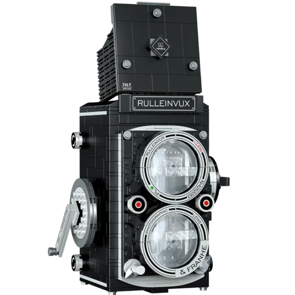 KNEW BUILT Classic Digital Camera Model Mini Brick Toys for Boys Adult Assembly Design Block Kits Classical Collection Projector - Image 5
