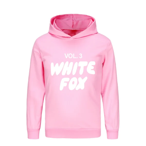 New children vol.3 white f0x Hoodies Tees Cotton Boys Spring Clothes Shirts Teen Girls T-Shirt Little Kids Hooded Tops3777 - Image 3