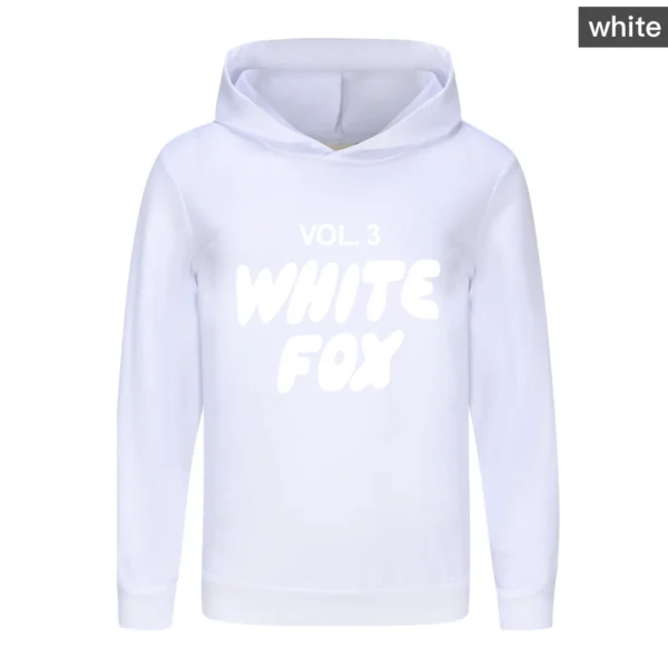 New children vol.3 white f0x Hoodies Tees Cotton Boys Spring Clothes Shirts Teen Girls T-Shirt Little Kids Hooded Tops3777 - Image 6