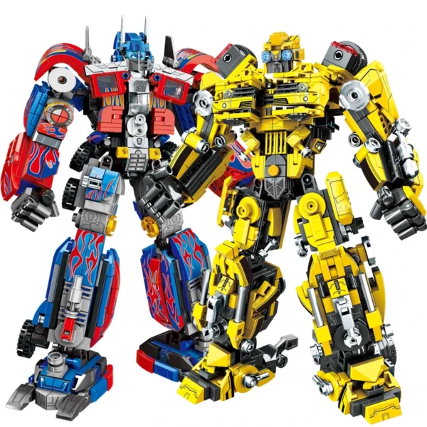 New 2 in 1 Deformation Robot Mecha Building Blocks Sets Bricks kit Transform Cars Birthday Toys Kids Children Gifts for Boys - Image 6