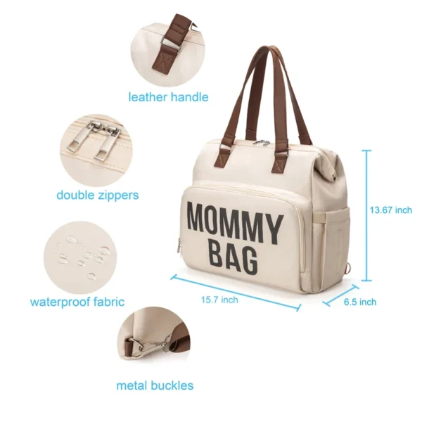 PANGDUBE 3pcs/set Mom Bag Large Capacity Diaper Bag Handbag Backpack for Father Baby Nappy Bag Maternity Bags Dad Backpack - Image 5