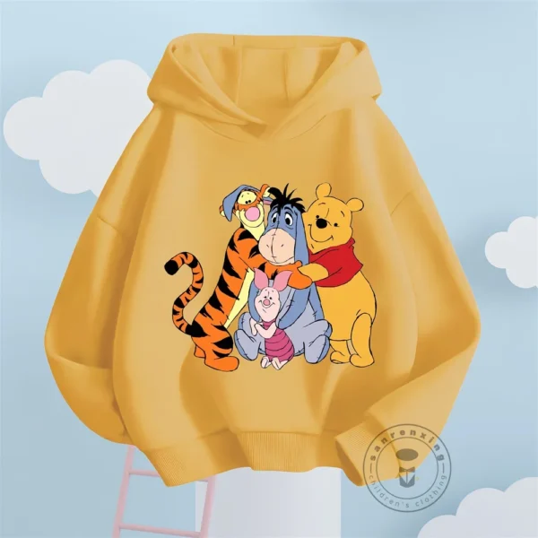 Winnie the Pooh Children Clothes Kids Suit Sweater Boy Girl Tigger Fleece Hoodies Pullover Sweatshirt Pant Baby Girls Tracksuit - Image 4