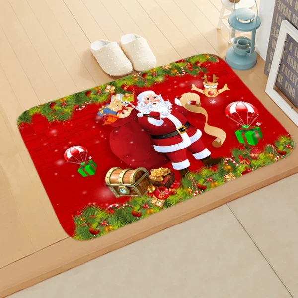 Christmas Door Mat Santa Claus Outdoor Carpet Merry Christmas Decorations For Home 2024 Navidad Xmas Ornament New Year 2025 - Image 3