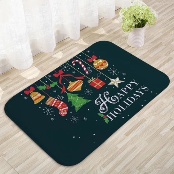 Christmas Door Mat Santa Claus Outdoor Carpet Merry Christmas Decorations For Home 2024 Navidad Xmas Ornament New Year 2025 - Image 2