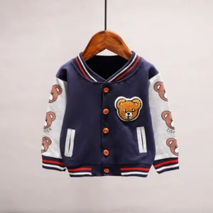 New Spring Autumn Baby Girls Boys Clothes Children Cotton Cartoon Jacket Toddler Fashion Sports Costume Infant Kids Sportswear